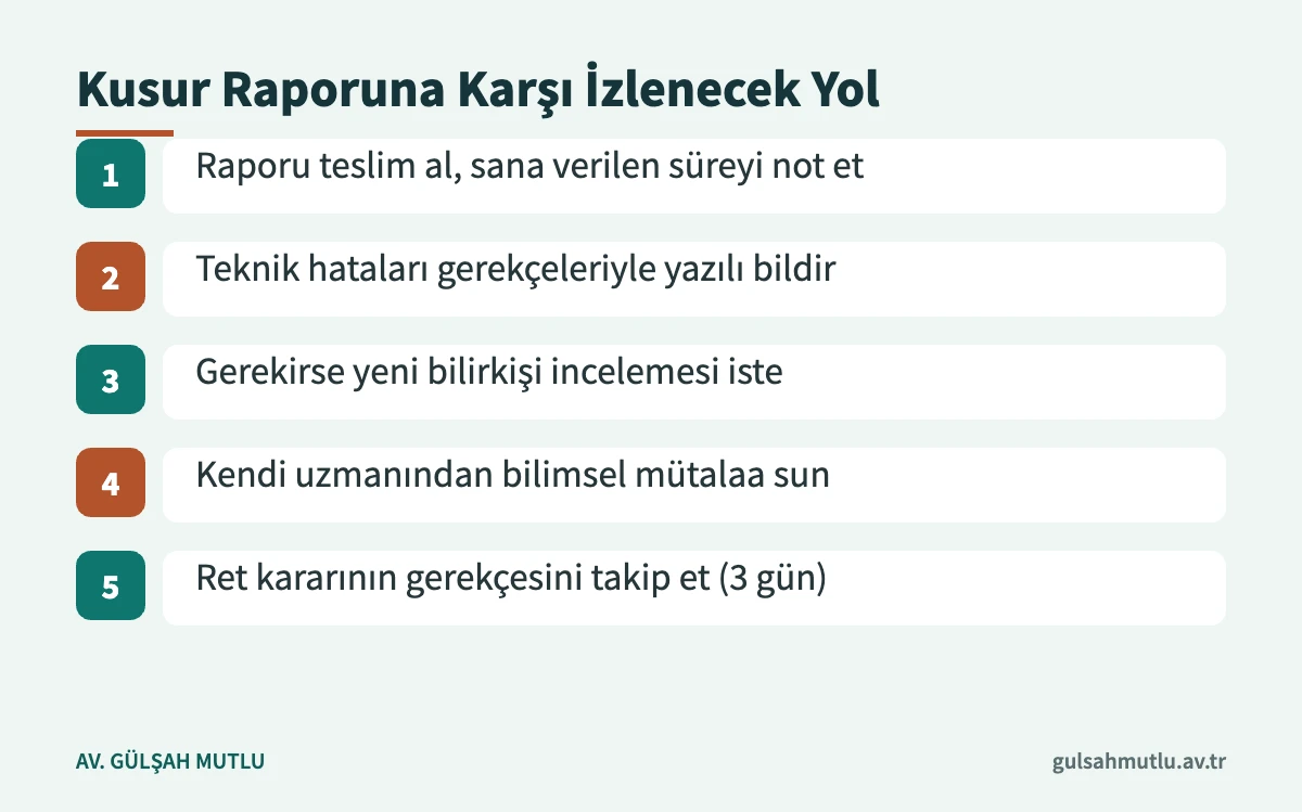 Taksirle öldürme dosyasında bilirkişi kusur raporuna itiraz ve yeni inceleme isteme adımları